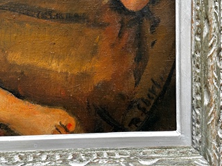 František Zdeněk Eberl (1887 - 1962) - Akt s květinami