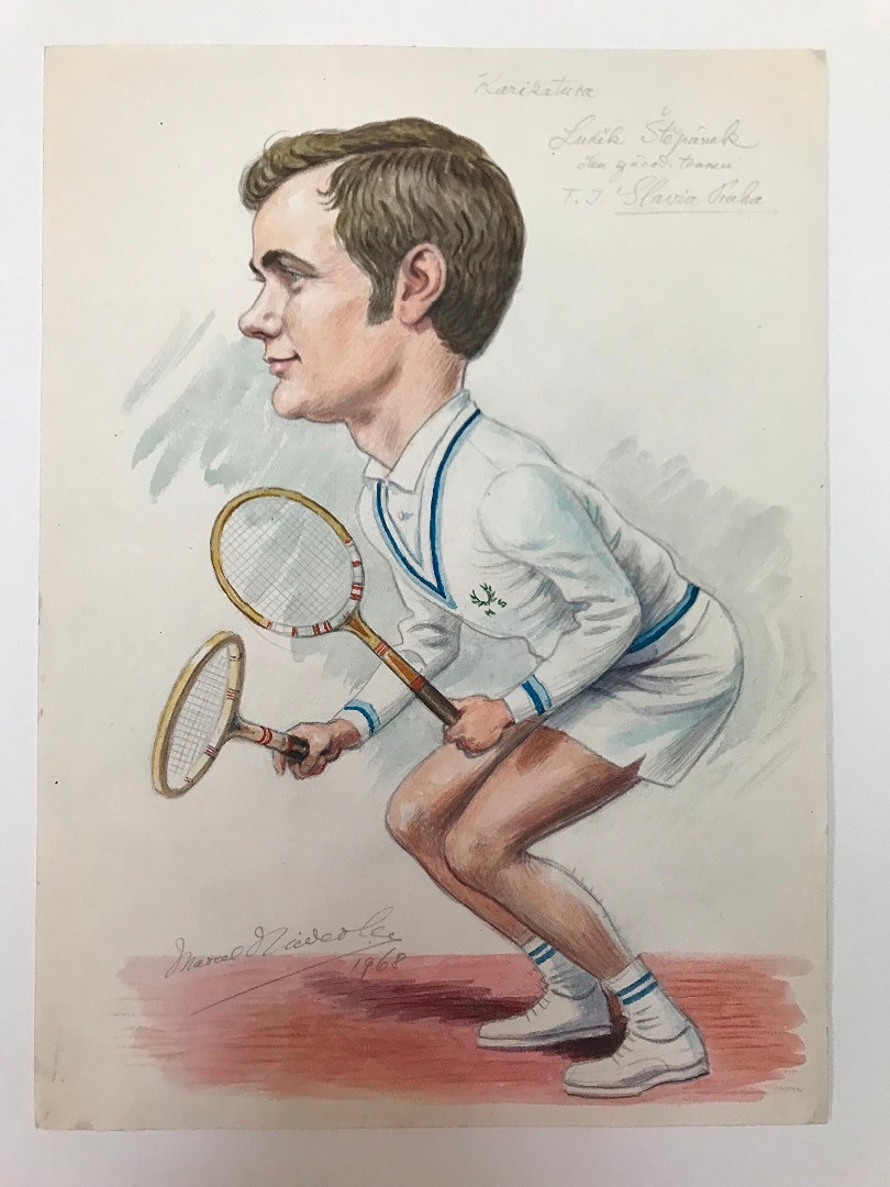 Niederle Marcel (1898 - 1990) - Luděk Štěpánek, člen závod. teamu T.J. Slavia Praha
