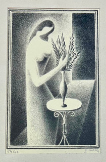 Malý Franta (1900 – 1980) - Dívka s květinou