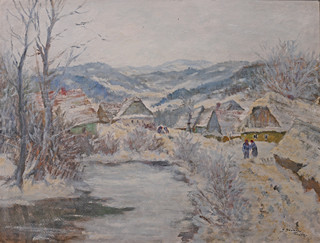 Antonín Boubín Toňátko | Zima ve vesnici