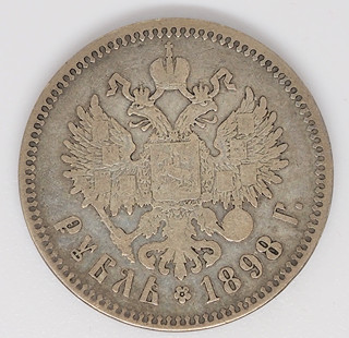 Ag 1 Rubl 1898 Mikuláš II. 