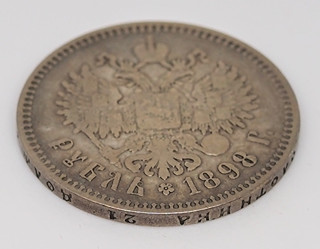 Ag 1 Rubl 1898 Mikuláš II. 