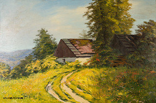 Otakar Hůrka (1889 - 1966) - Chaloupka na horské louce