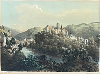 August Haun (1815 – 1894) - Hrad Loket