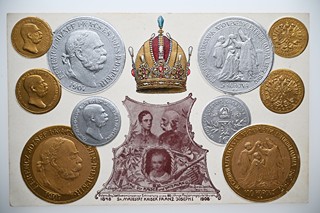 Vytlačovaná pohlednice Franz Josef I.