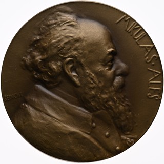 Josef Šejnost (1878 - 1941) - Medaile AE, Mikoláš Aleš