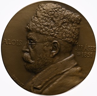 Josef Šejnost (1878 - 1941) - Medaile AE, Alois Jirásek