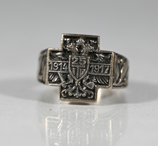 Stříbrný vlastenecký prsten