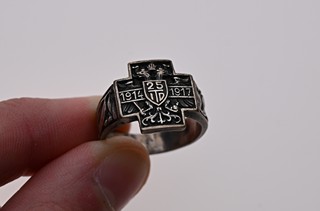 Stříbrný vlastenecký prsten