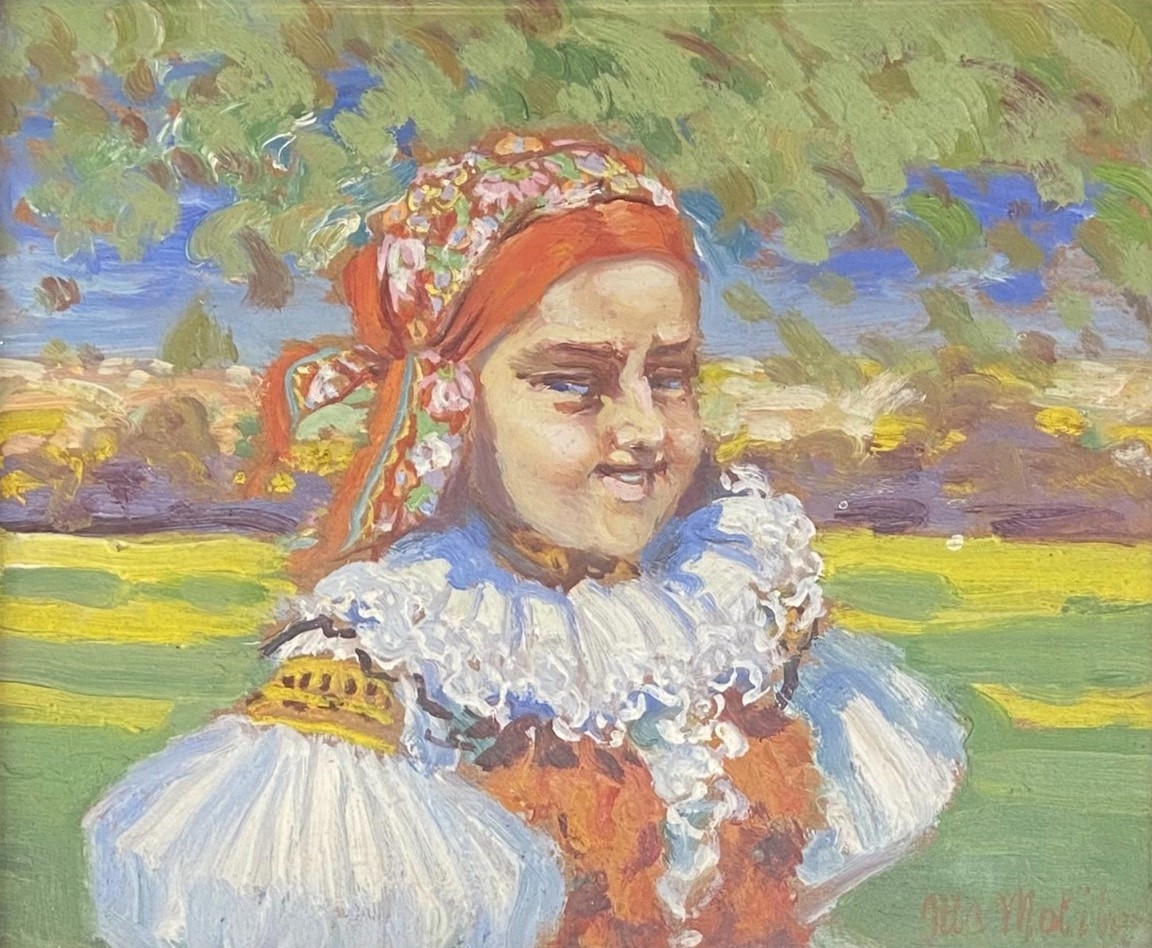 Otto Molitor (1889 - 1965) - Dívka v kroji
