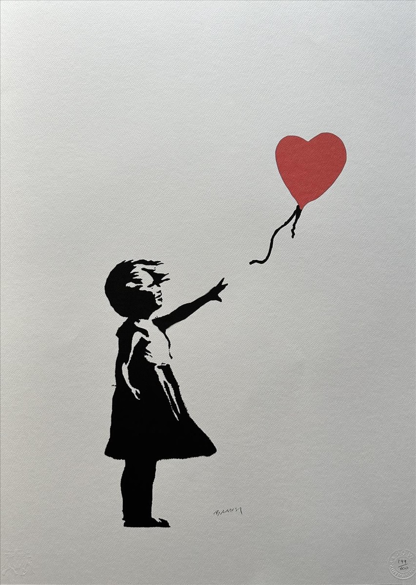Banksy (1974) - Holčička s balonkem