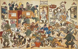 Josef Lada (1887 - 1957) - Rvačka v hospodě