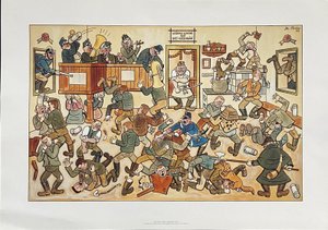 Josef Lada (1887 - 1957) - Rvačka v hospodě