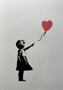 Banksy (1974) - Holčička s balonkem