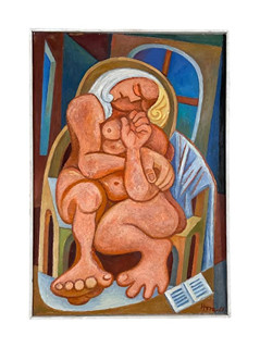 František Hora (1913 - 2004) - Čtenářka Máchova Máje