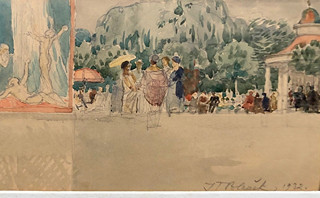 Tomáš Josef Blažek (1884 - 1962) - Lidé v parku