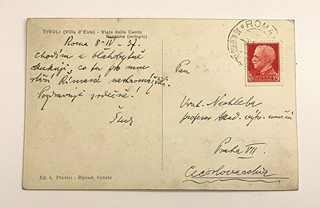 Václav Vilém Štech (1885 - 1974) - pohlednice - Korespondence Prof. Vratislava Nechleby