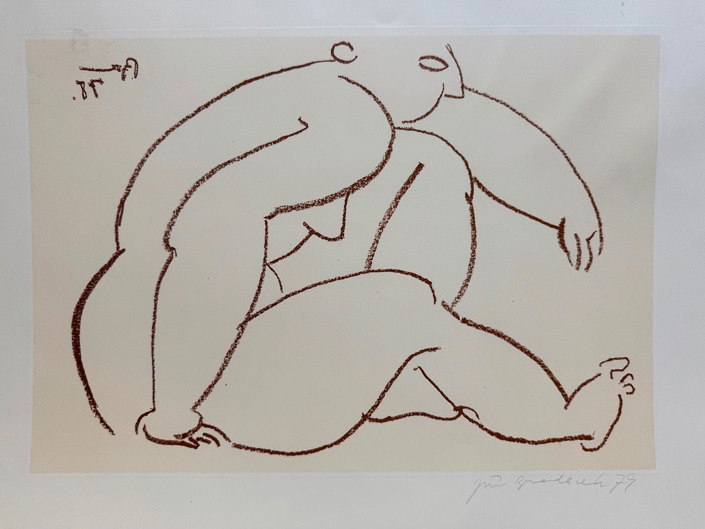 Bradáček Jiří (1922 - 1984) - Sedící akt