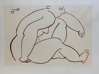Bradáček Jiří (1922 - 1984) - Sedící akt