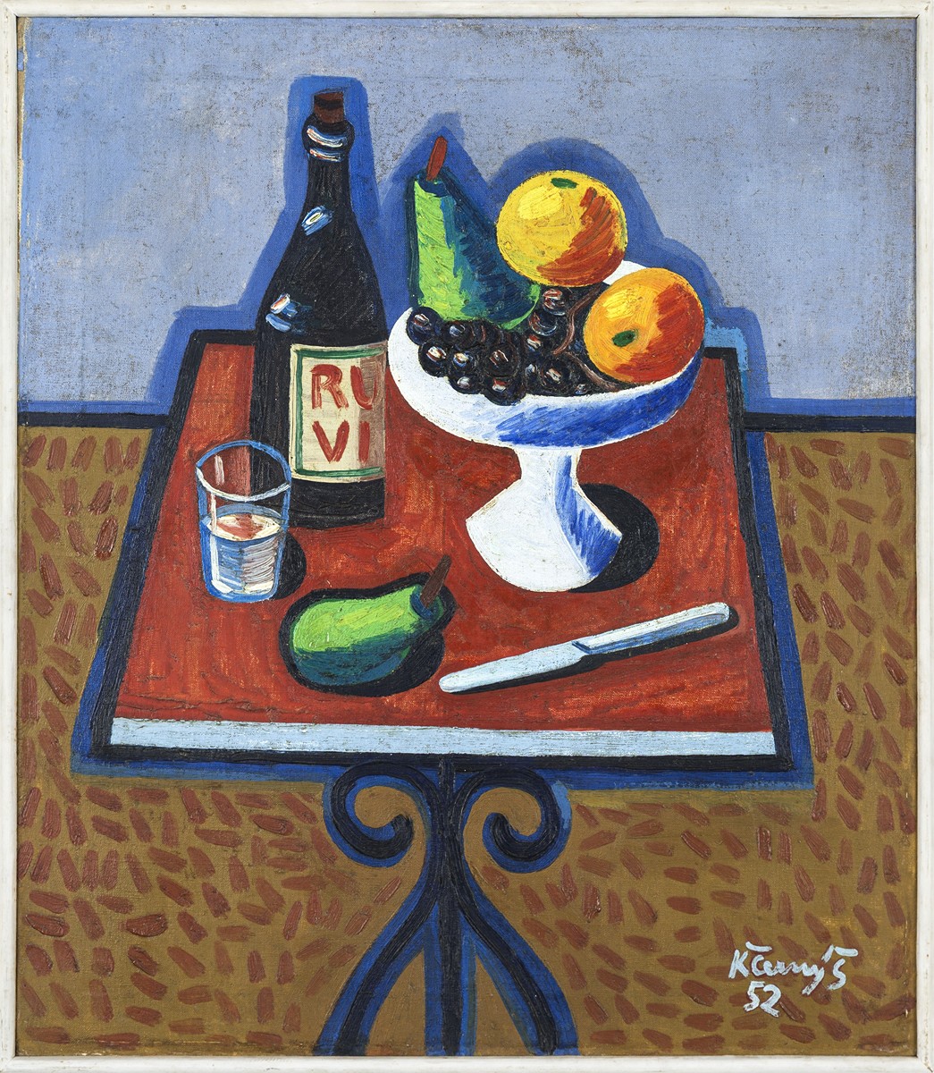 Red table