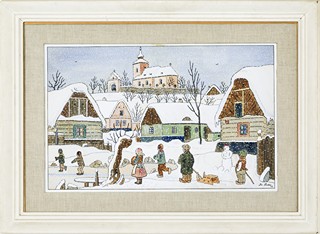 Winter in Hrusice