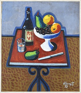 Red table