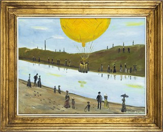 Balloon over the canal