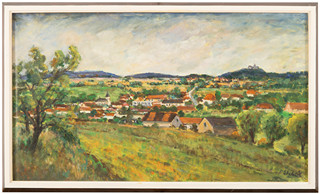 Stehlík Jindřich - Pohled od Počepic na Vysoký Chlumec