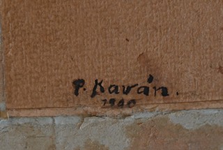 František Kaván (1866 - 1941) - Krajina s věží na horizontu