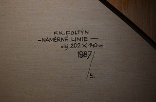 František Karel Foltýn (1937 - 2000) - Náměrné linie