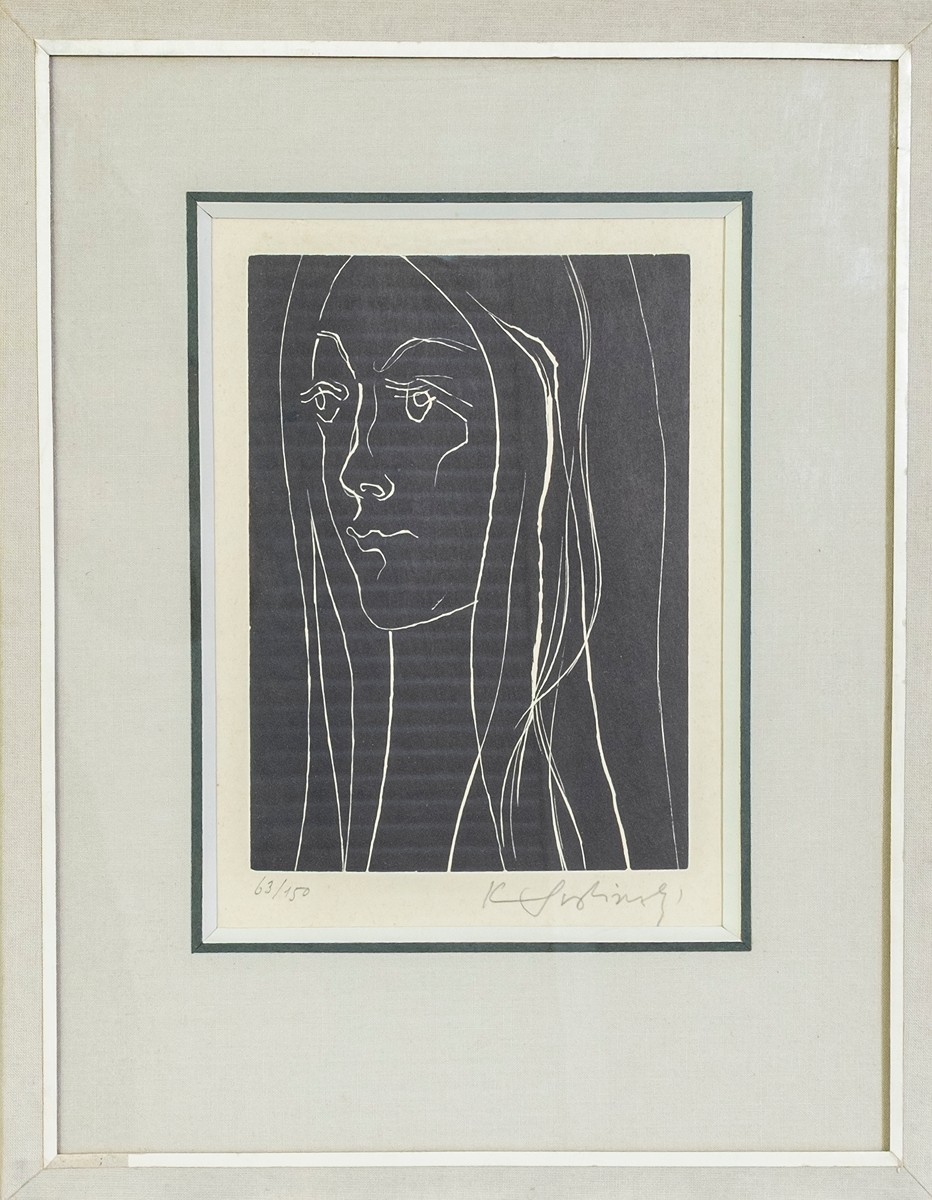 Karel Svolinský (1896-1986) - Hlava dívky
