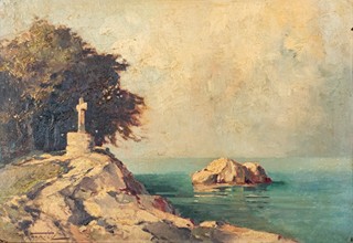 Jan Bohumil Pospíšil (1898 - 1968) - Kříž u pobřeží