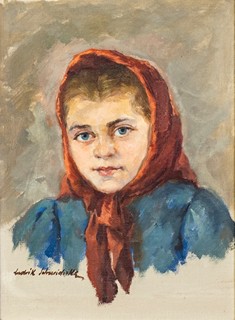 Ludvík Schneiderka (1903 – 1980) - Portrét dívky