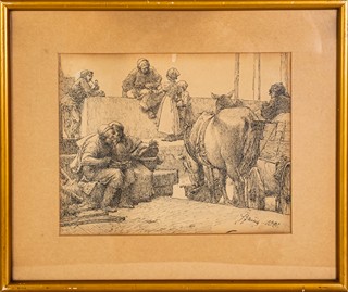 František Ženíšek (1849 – 1916) - U tržiště
