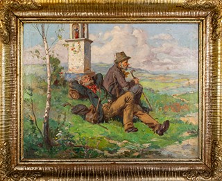 Marcel Krasický (1898-1968) - Odpočívající tuláci