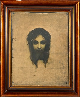 Gabriel von Max (1840 - 1915) - Ježíš Kristus - Vera Icon (pravá podoba Krista)