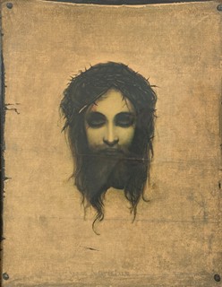 Gabriel von Max (1840 - 1915) - Ježíš Kristus - Vera Icon (pravá podoba Krista)