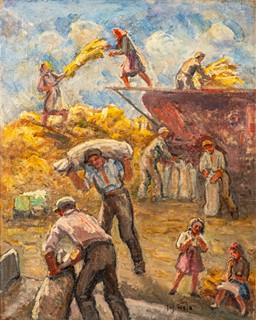 Josef Fiala (1882 - 1963) - Práce při žních