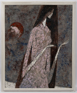 Richard Wiesner (1900 - 1972) - GIRL IN A PINK DRESS