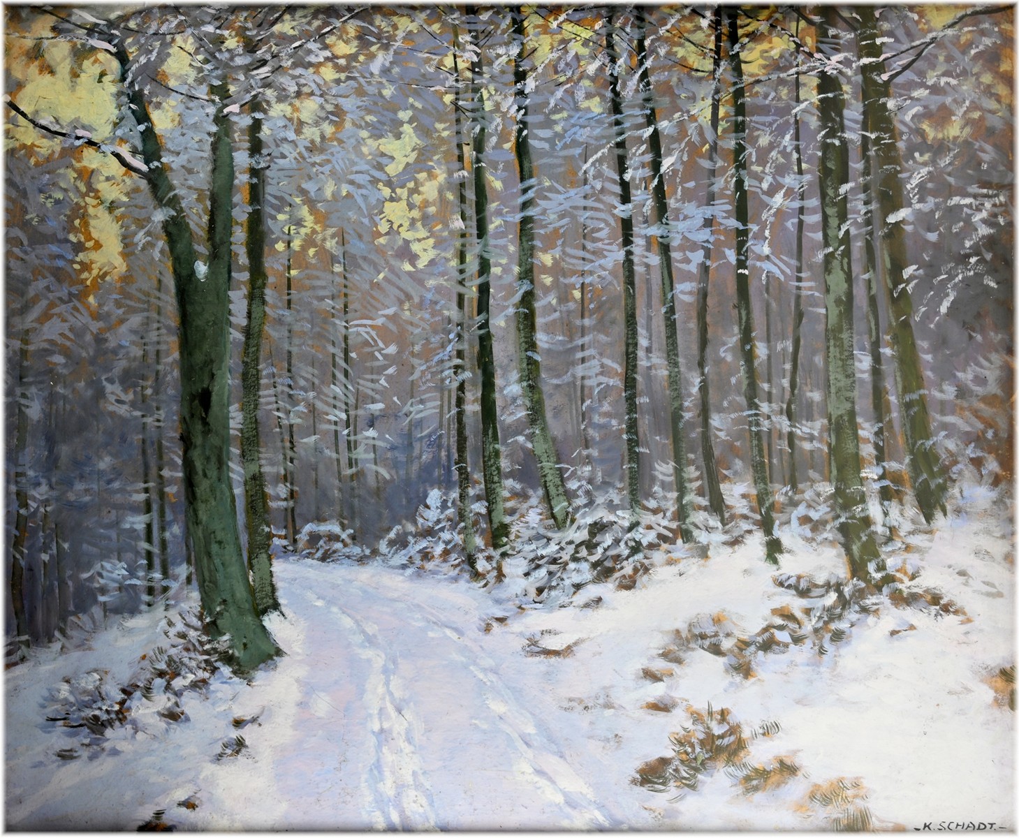 Karel Schadt (1888 - 1955) - Zima v lese