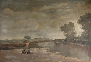 Karel Hodr (1910-2002) - Na břehu řeky