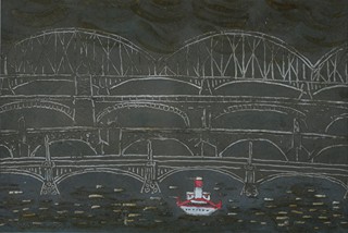 Dušan Janoušek (1928-1996) - Červený parník