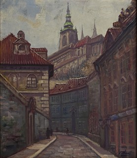 Ladislav Vraný (1851-1907) - Pražská ulička