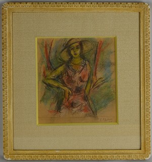 Eugen Nevan?(1914-1967) - Dámav klobouku
