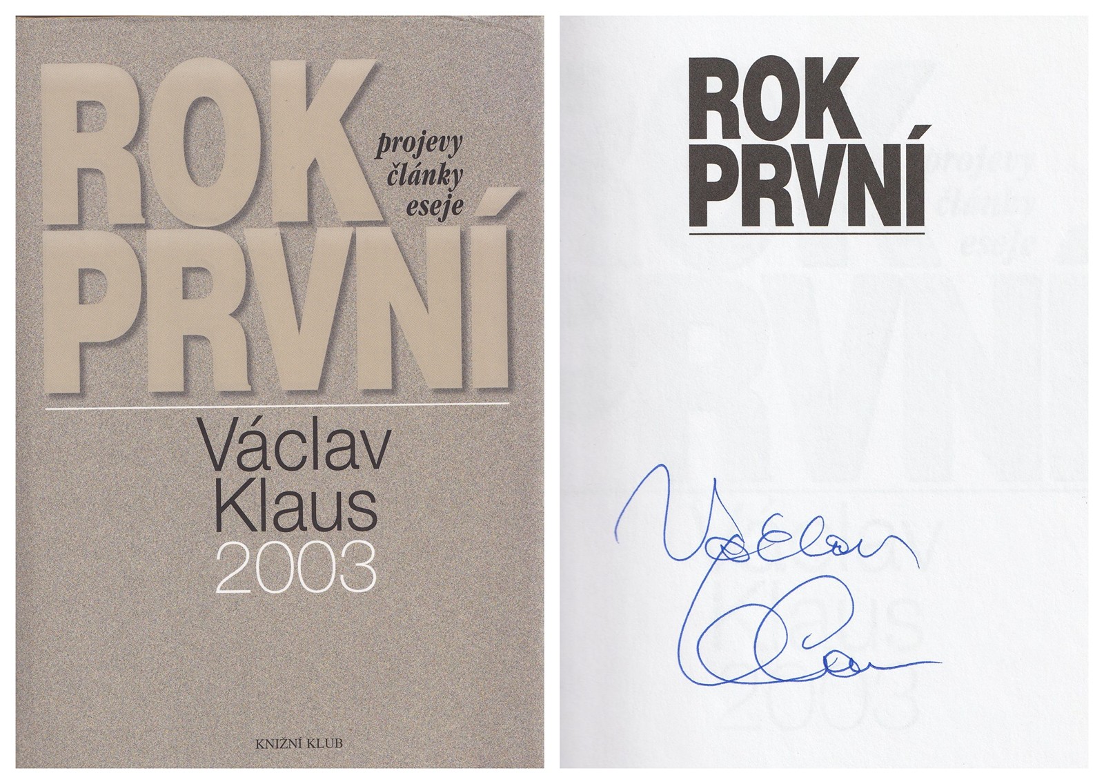 Václav Klaus (1941) - Rok první: projevy, články, eseje