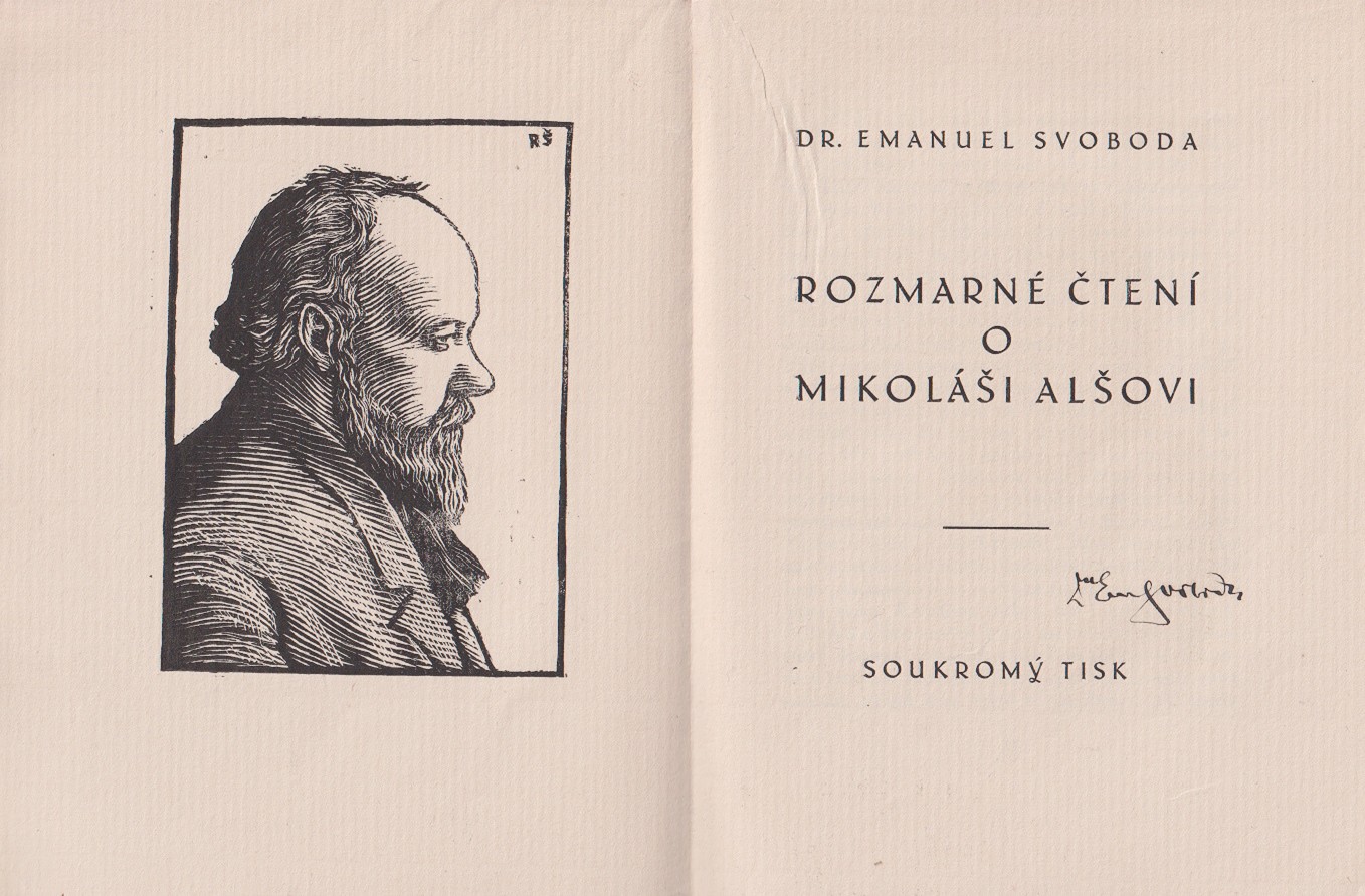Emanuel Svoboda (1883 - 1967) - Rozmarné čtení o Mikoláši Alšovi