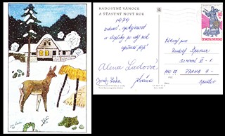 Alena Ladová (1925 - 1992) - Pohlednice
