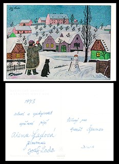 Alena Ladová (1925 - 1992) - Pohlednice