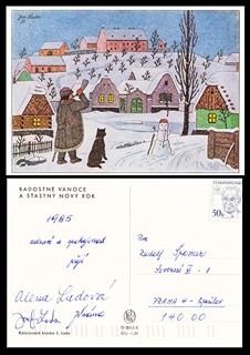 Alena Ladová (1925 - 1992) - Pohlednice