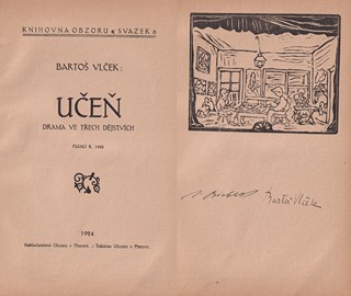 Josef Bieber (1896 - 1970) - Bartoš Vlček: Učeň